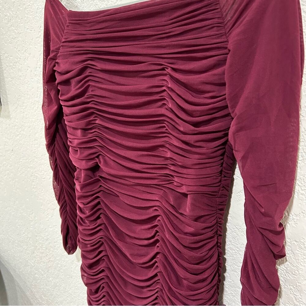 Dress the population Ruched Bodycon Dress women’s size large - Picture 9 of 12